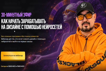 Курс «Автовебинар "Как заработать на дизайне с помощью нейросетей"»