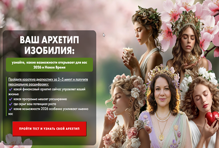 Курс «Бесплатник "Тест на Архетип Изобилия"»