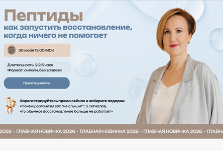 Курс «Бесплатник "Пептиды как запустить восстановление, когда ничего не помогает"»