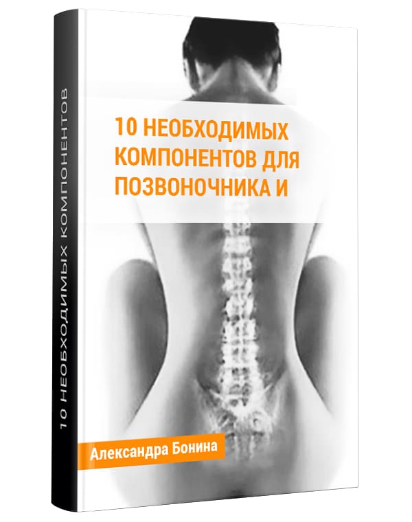 Изображение — Электронная книга "10 необходимых компонентов питания для здоровья позвоночника и суставов"