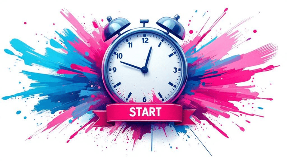 Будильник и слово Start