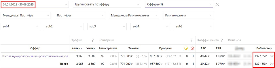 Кейс Партнёров - заработок на оффере Аллы Александровой