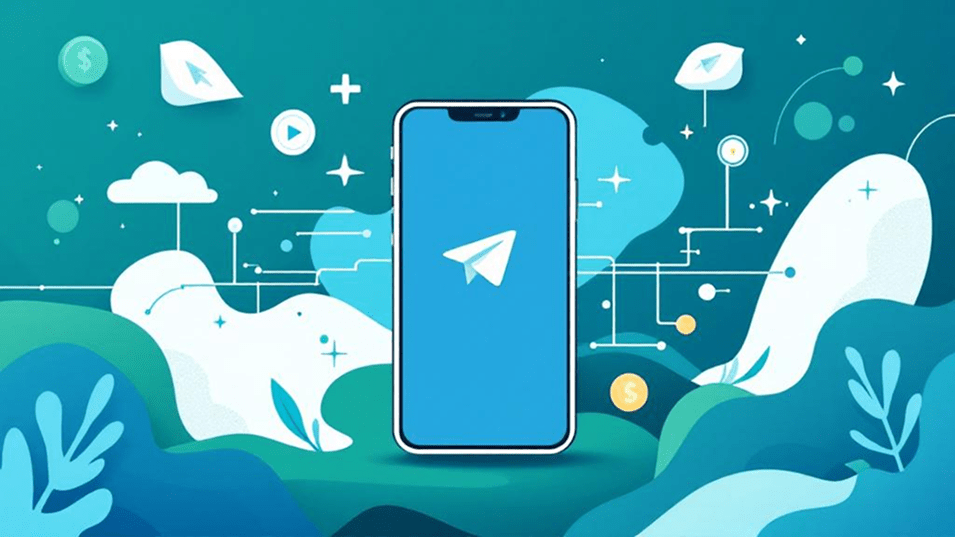 Значок Телеграма на смартфоне